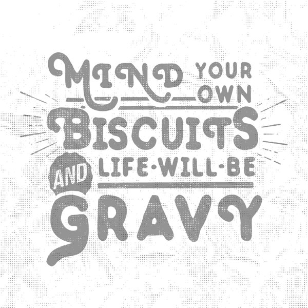 Trinx Biscuits And Gravy Typography Wrapped Canvas Print Wayfair